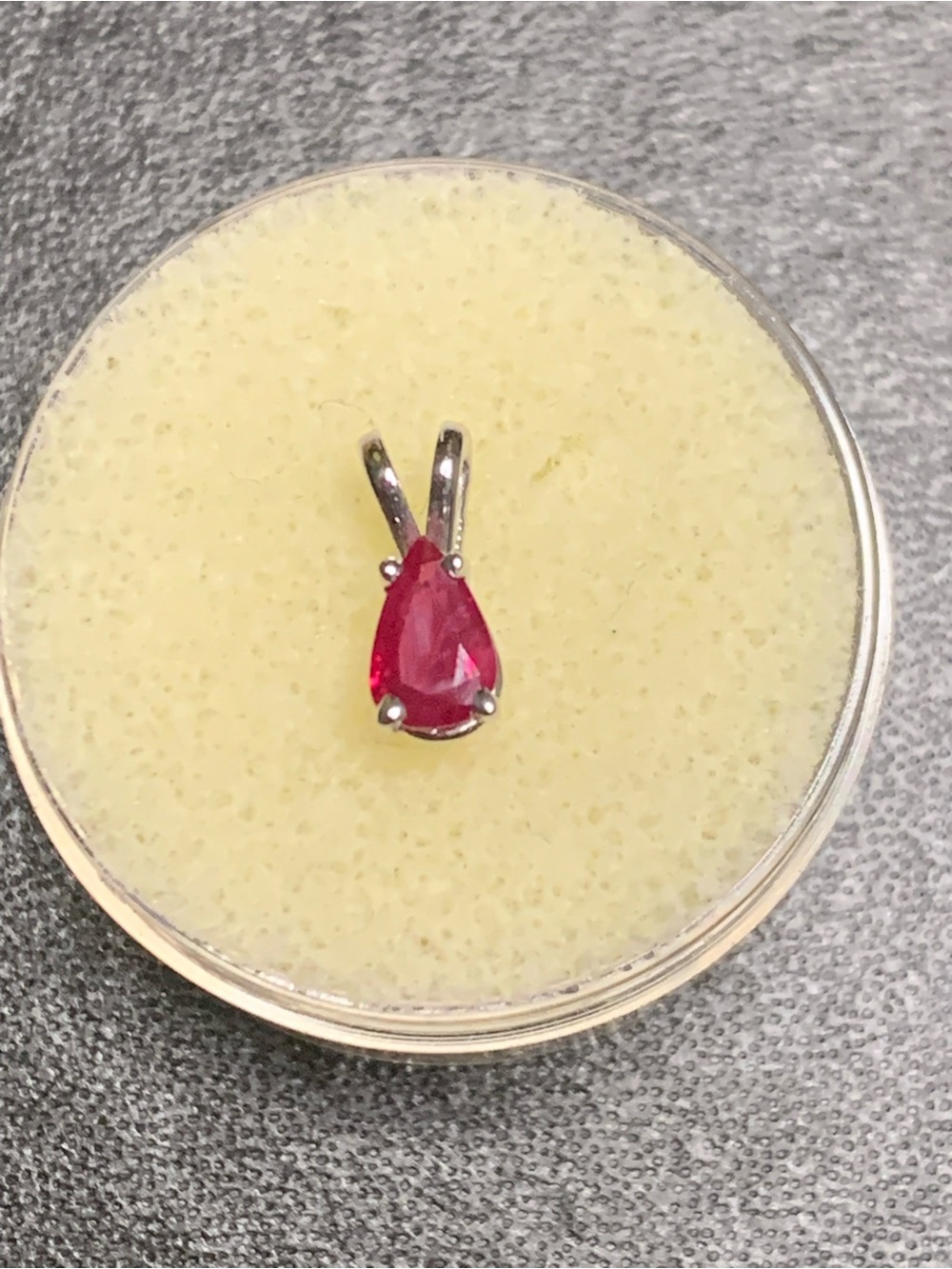 14KW Ruby Pendant